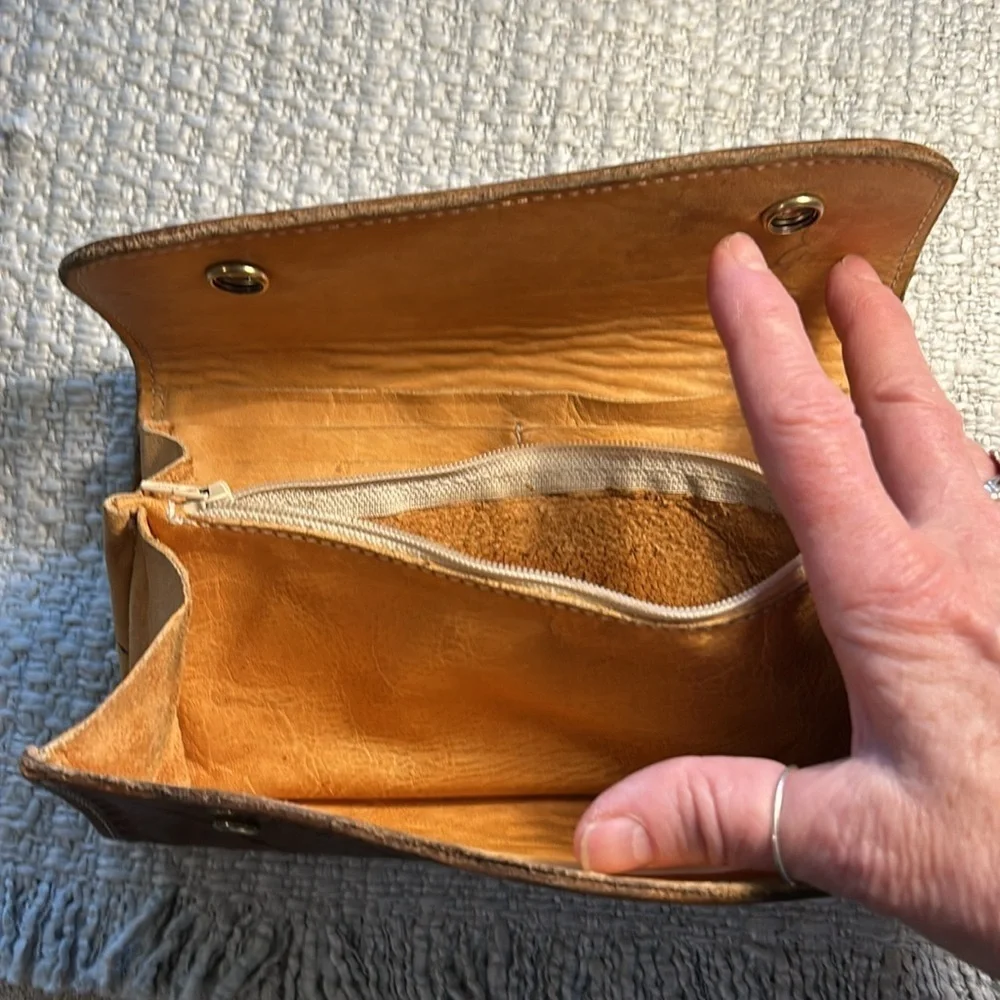 COUNTRY BUG WALLET BROWN LEATHER